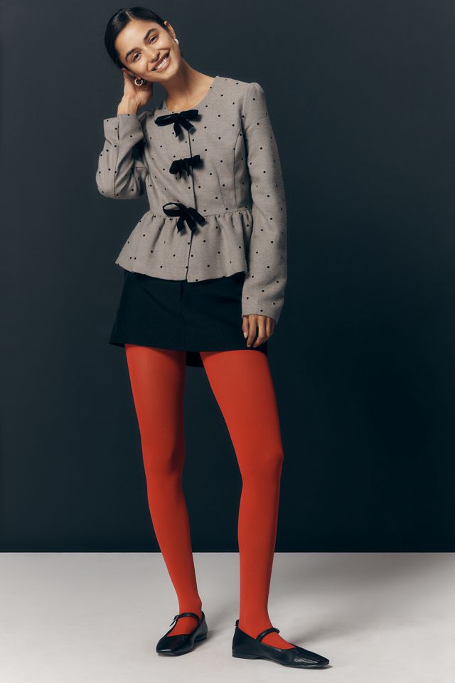 Maeve Peplum Dot Jacket #3