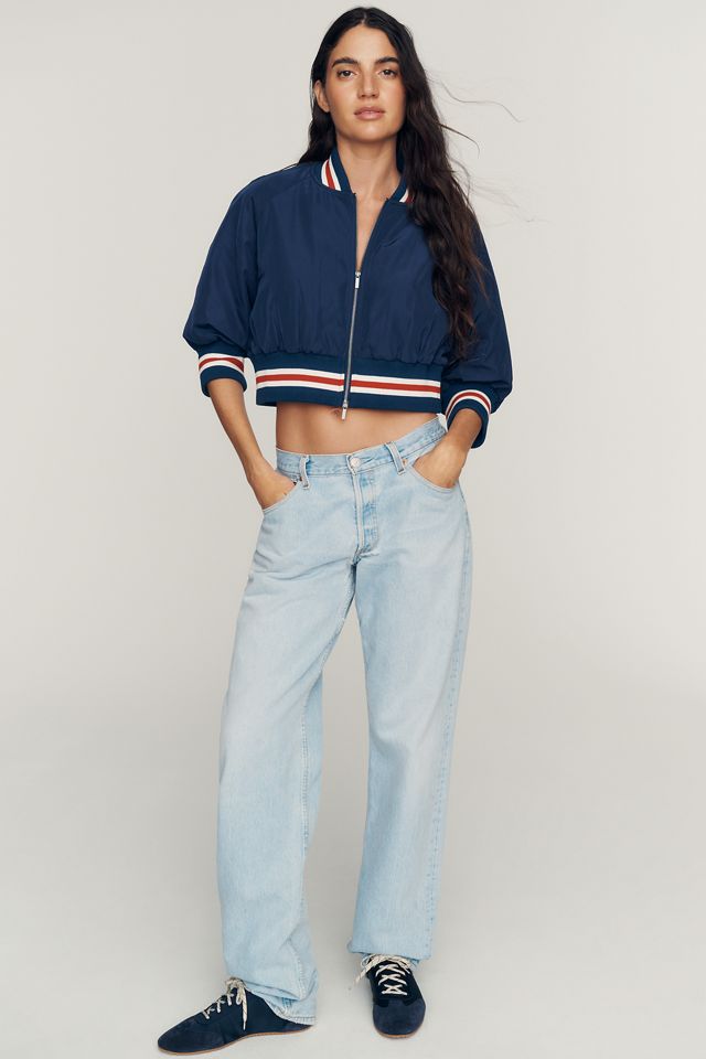 Maeve Cropped Bomber Jacket #2