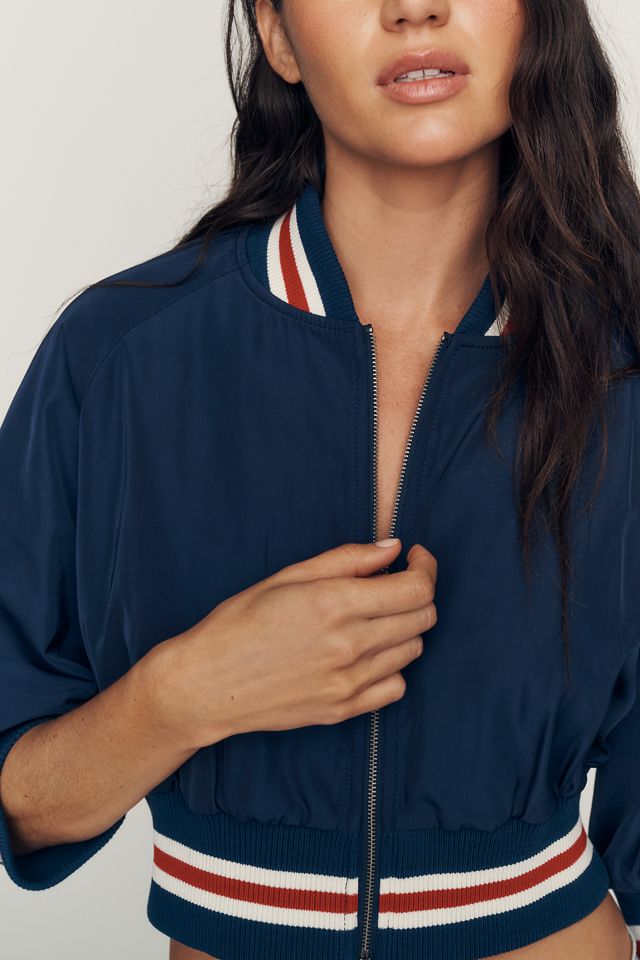 Maeve Cropped Bomber Jacket #3