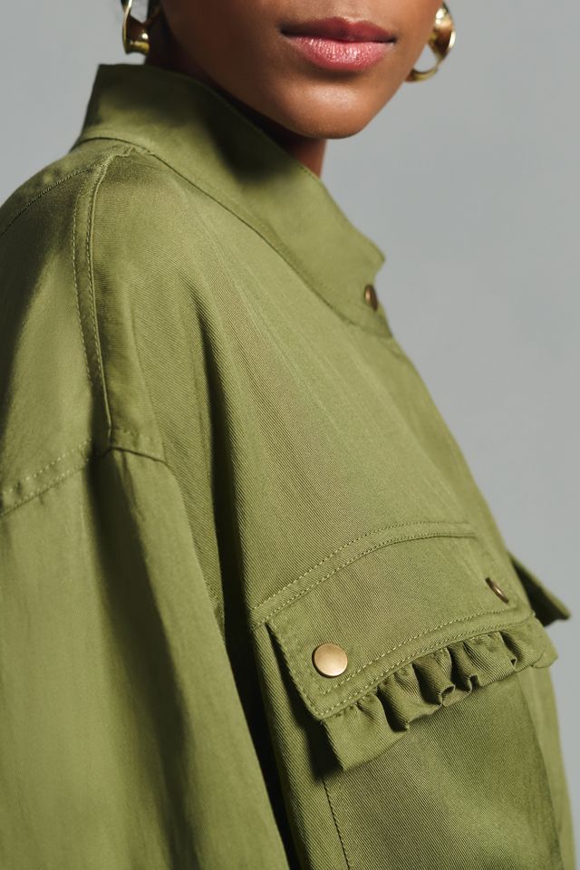By Anthropologie Oversized Utility Jacket #5