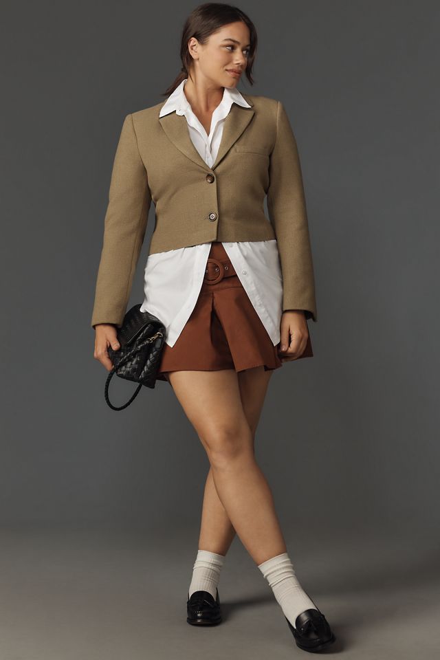 By Anthropologie Cropped Blazer #7