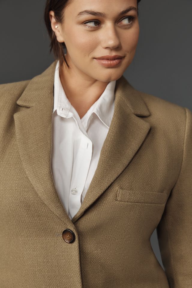 By Anthropologie Cropped Blazer #8