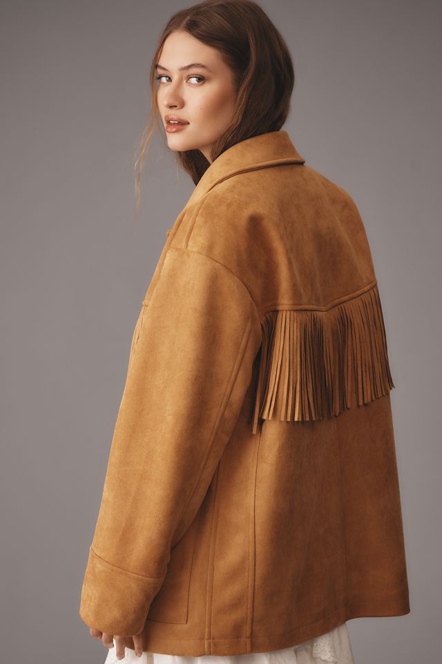 トップス Sasquatchfabrix. FRINGE FAKE SUEDE SMOCK Sasquatchfabrix. FRINGE FAKE SUEDE SMOCK