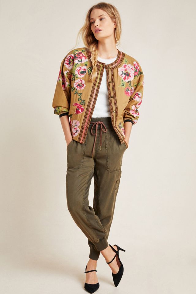 Maeve Needlepoint Bomber Jacket #4