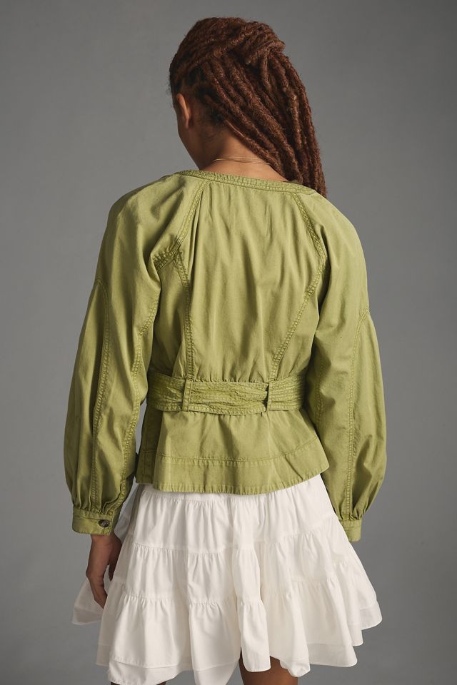 By Anthropologie Belted Utility Jacket #1