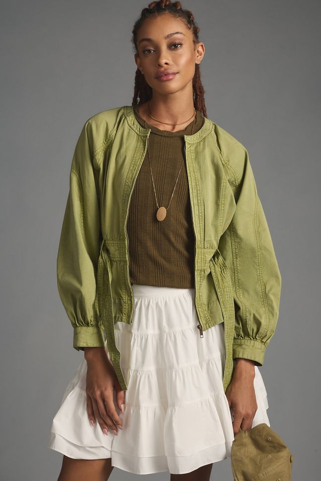 By Anthropologie Belted Utility Jacket #3