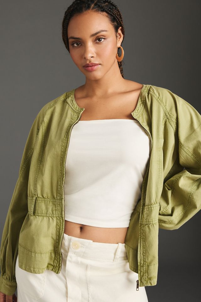 By Anthropologie Belted Utility Jacket #7