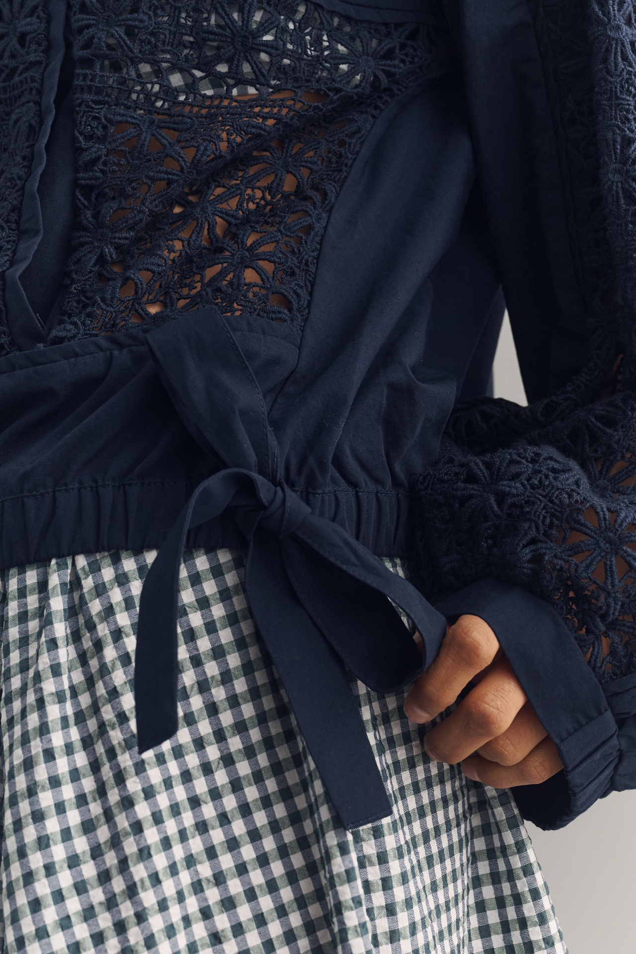 By Anthropologie Lace Bomber Jacket