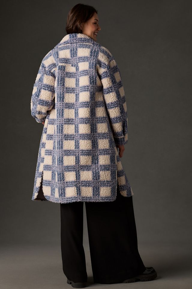 If By Sea Bouclé Plaid Long Shacket #2