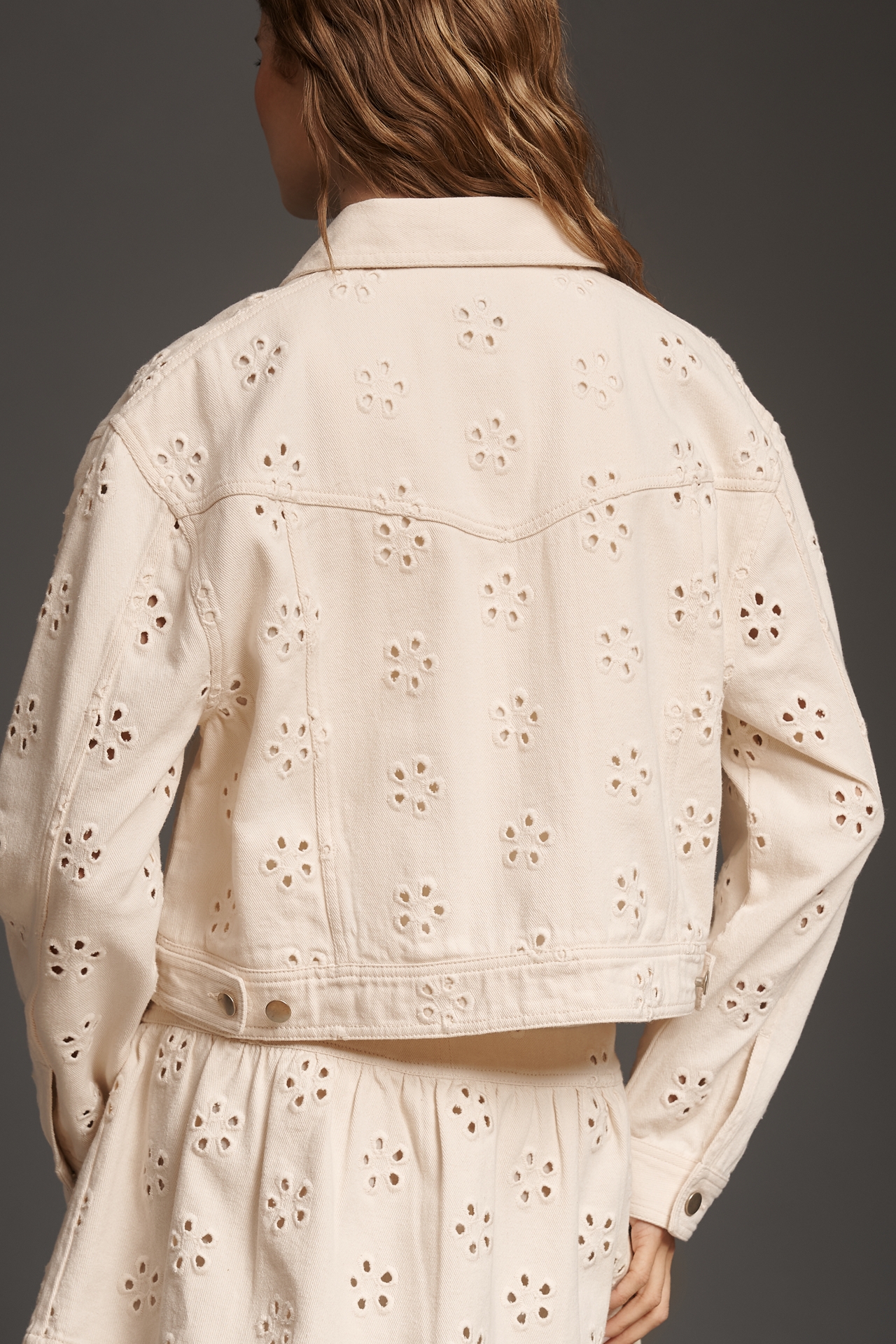 Saylor Eyelet Denim Jacket