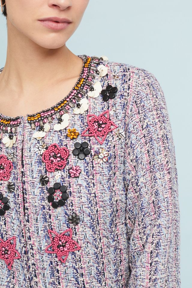 Suzy Embellished Tweed Jacket #1