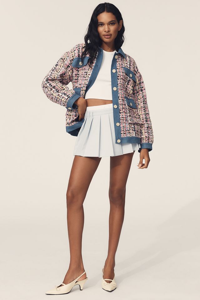 Endless Rose Tweed Denim Jacket #2