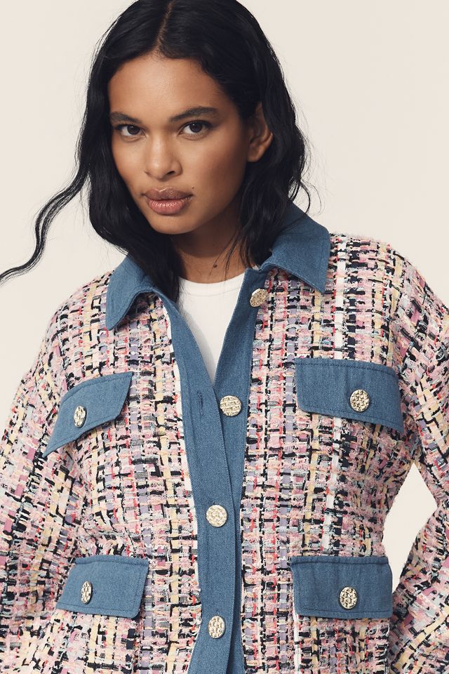 Endless Rose Tweed Denim Jacket #3