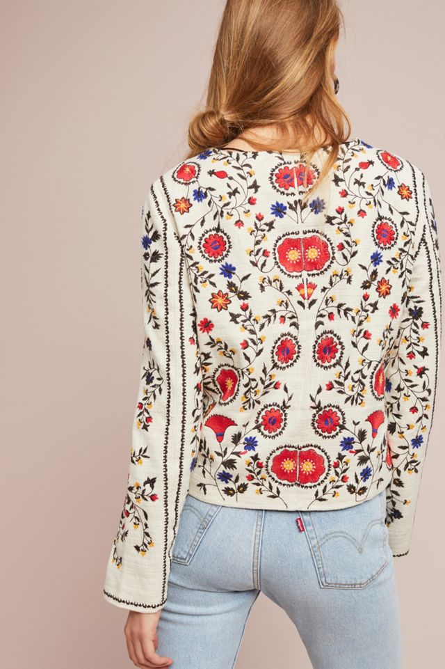 Kirian Embroidered Crop Jacket #1