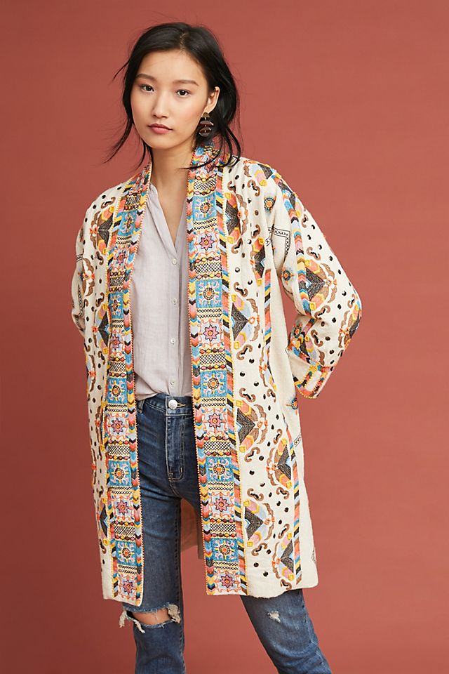 Coloma Embroidered Jacket | Anthropologie