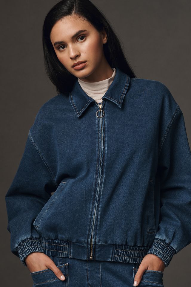 The Rylie Bomber Jacket by Pilcro: Denim-Knit Edition #3