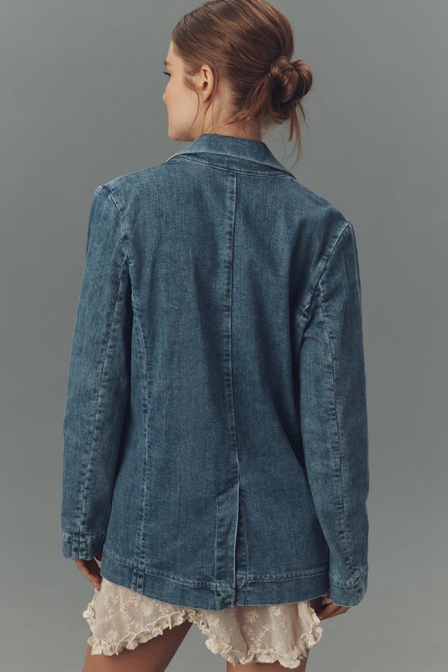 Maeve Oversized Denim Blazer #2