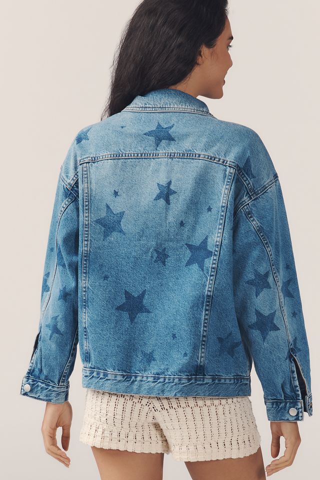 The Weston Denim Boyfriend Jacket by Pilcro: Star Print Edition #1