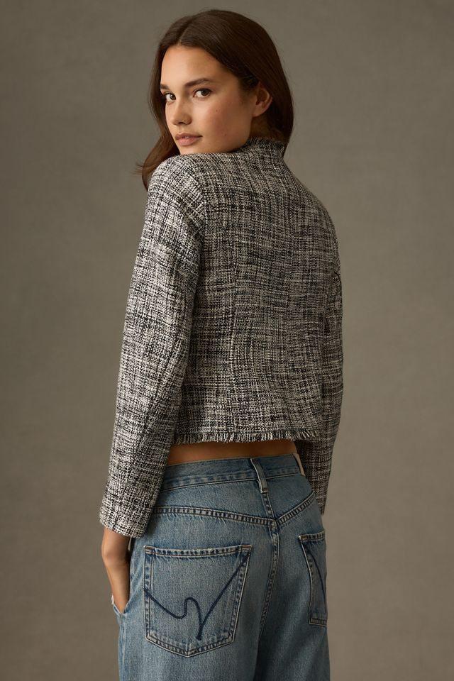 [BAU by Bride And You]MAEVE cropped tweed jacket ☆送料込☆ Maeve Cropped Tweed Blazer | Anthropologie