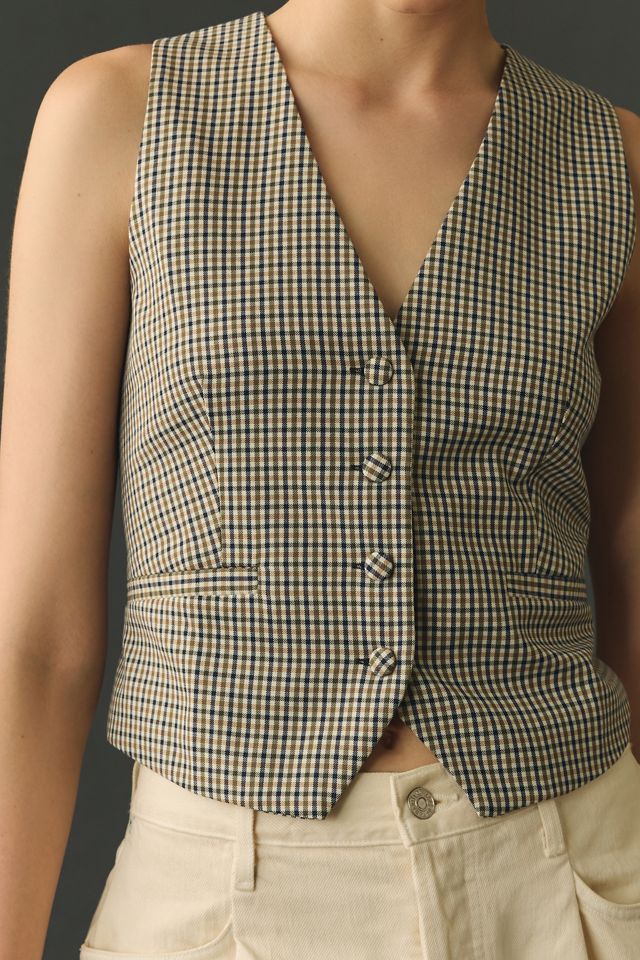 Maeve Plaid Vest #2