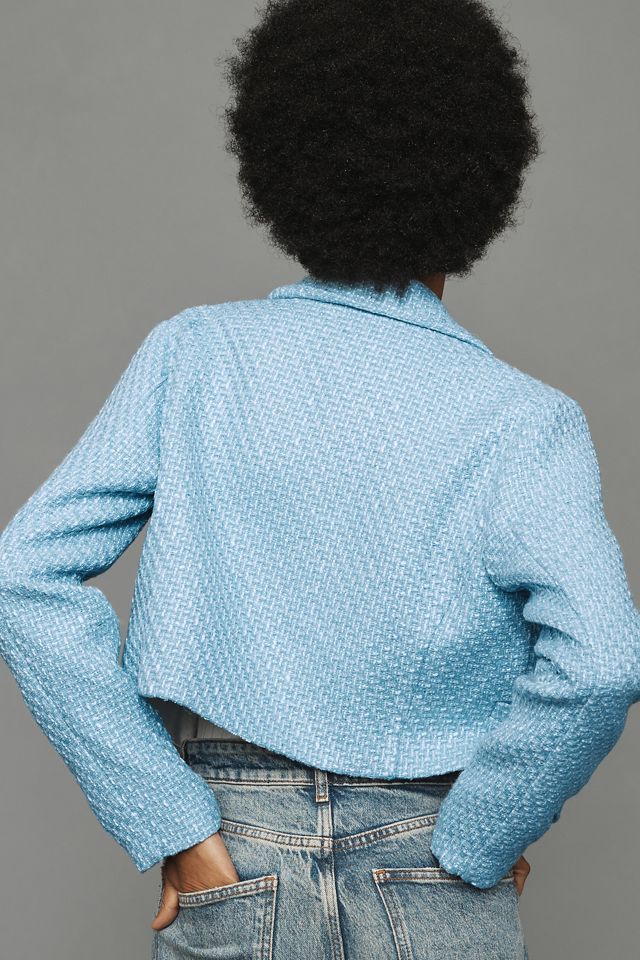【BAU】MAEVE Cropped Tweed Jacket 3Colors Maeve Tweed Cropped Jacket | Anthropologie