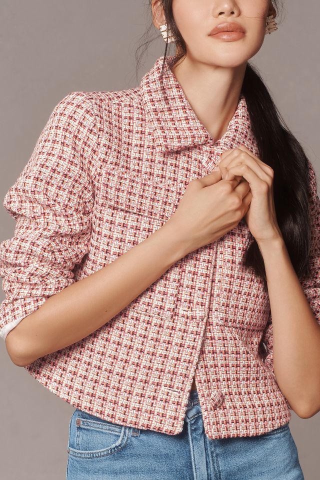 Maeve Tweed Cropped Jacket #1