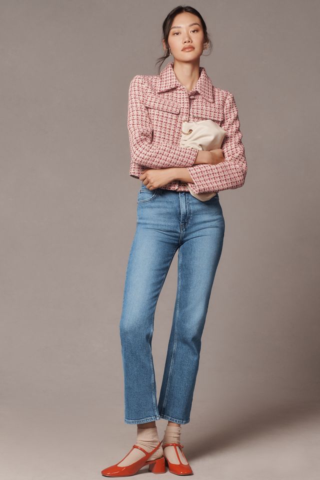 Maeve Tweed Cropped Jacket | Anthropologie