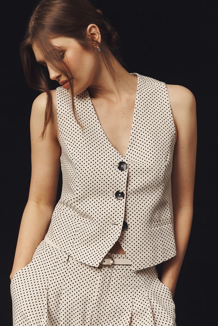 Maeve Polka Dot Waistcoat