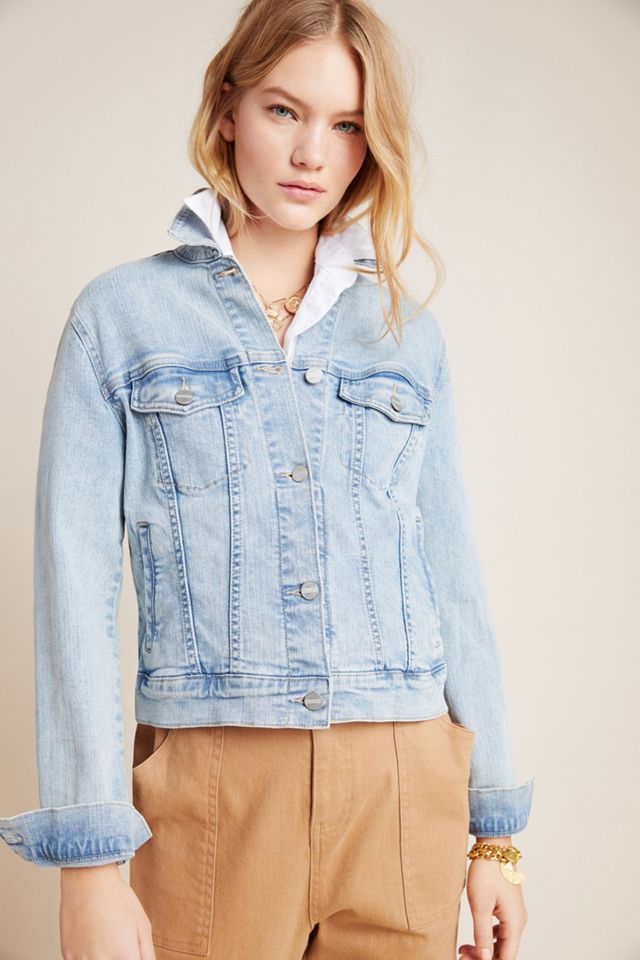 Sanctuary Cropped Denim Trucker Jacket #4