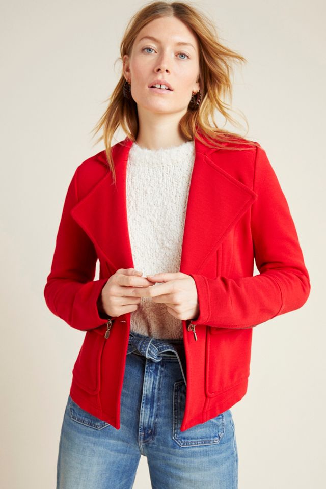 Sylvia Knit Moto Blazer #3