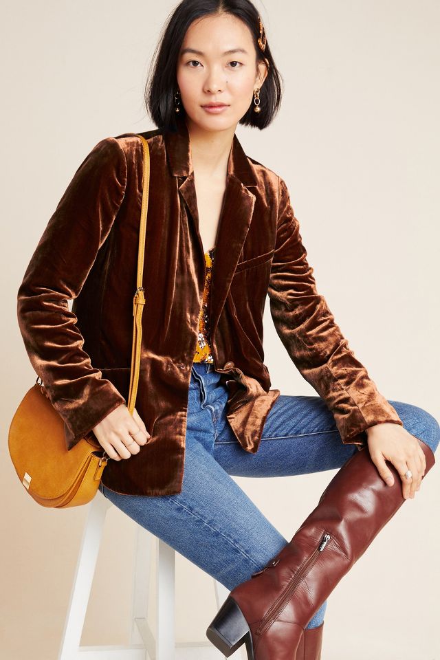 Anthropologie on sale velvet jacket