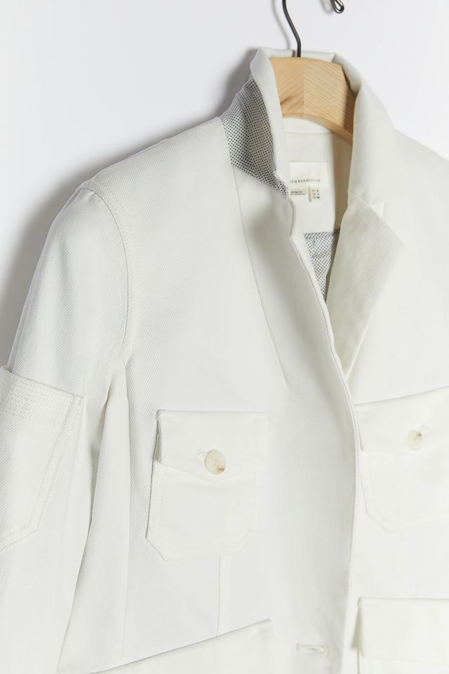 Anthropologie White Neve White Utility Coat outlet Size 4