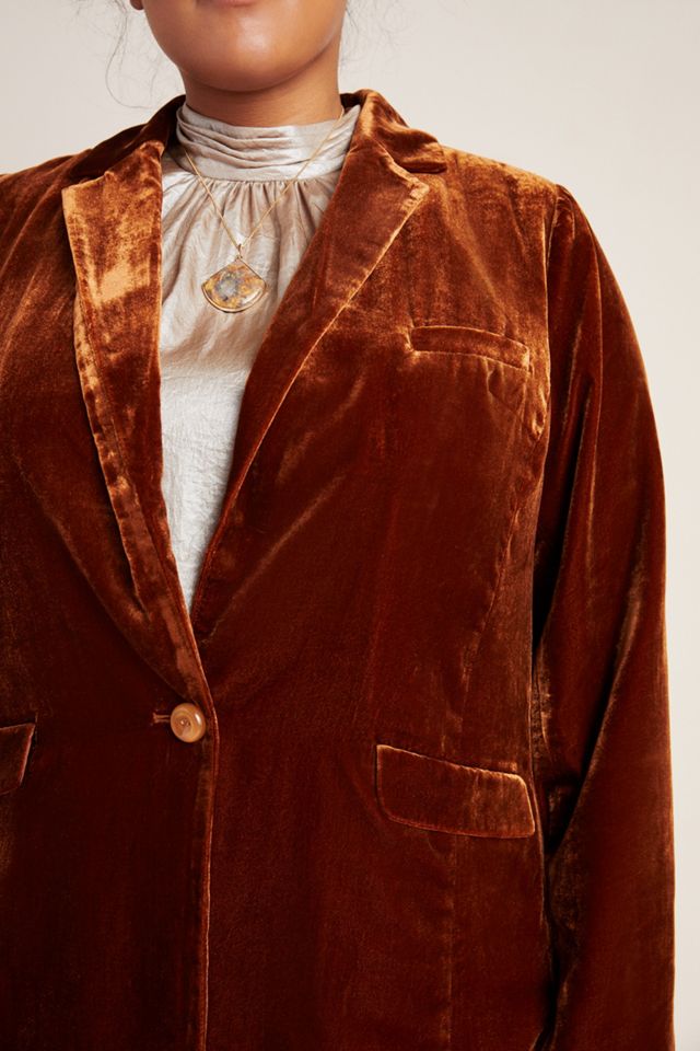 Alessia Velvet Plus Blazer #2