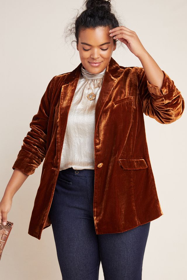 Anthropologie on sale velvet jacket