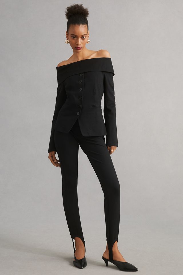 Maeve Off-The-Shoulder Blazer #1