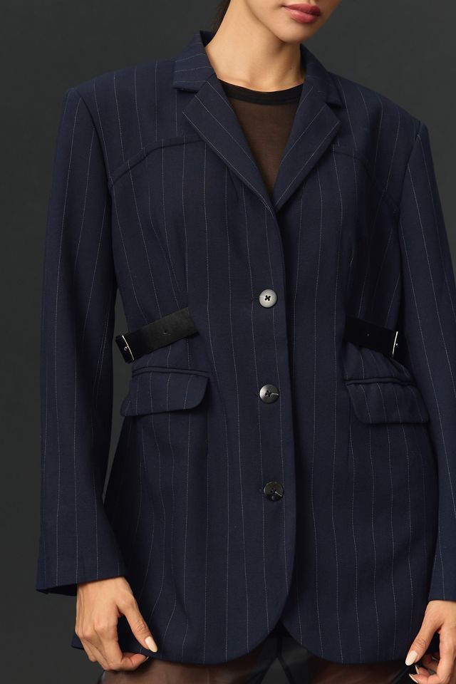 The Avery Belted Blazer by Maeve #4