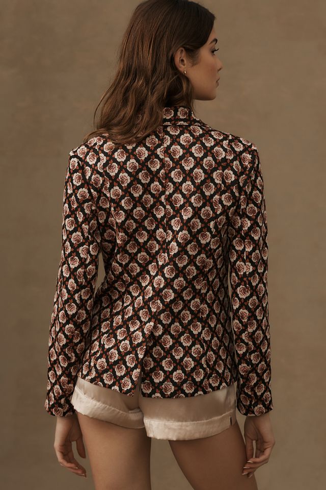 Maeve Rose Knit Collegiate Blazer #1