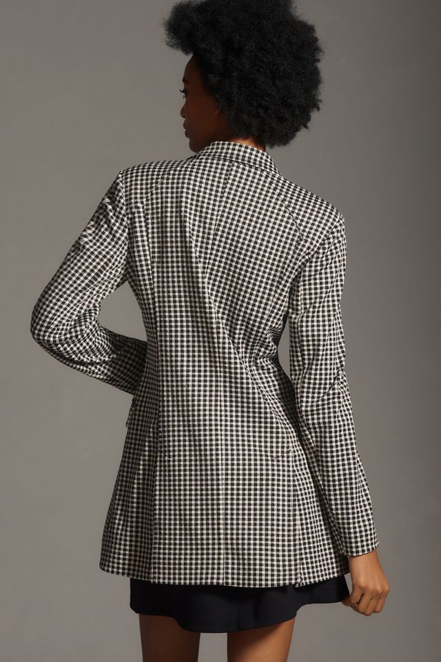 Maeve Longline Check Blazer #1