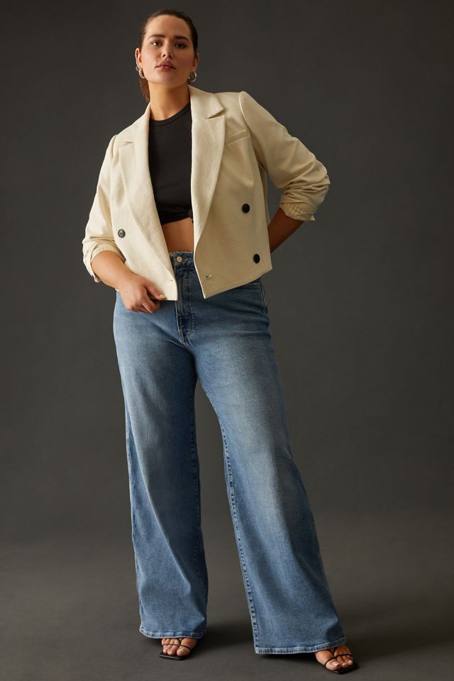Maeve Cropped Double-Breasted Blazer #3