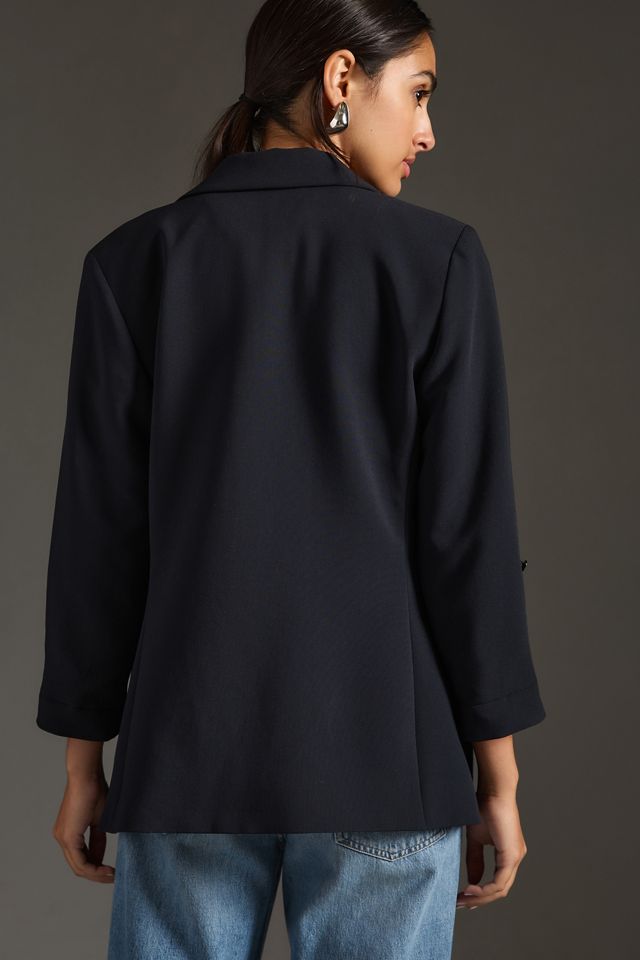 Maeve Roll-Sleeve Blazer #3