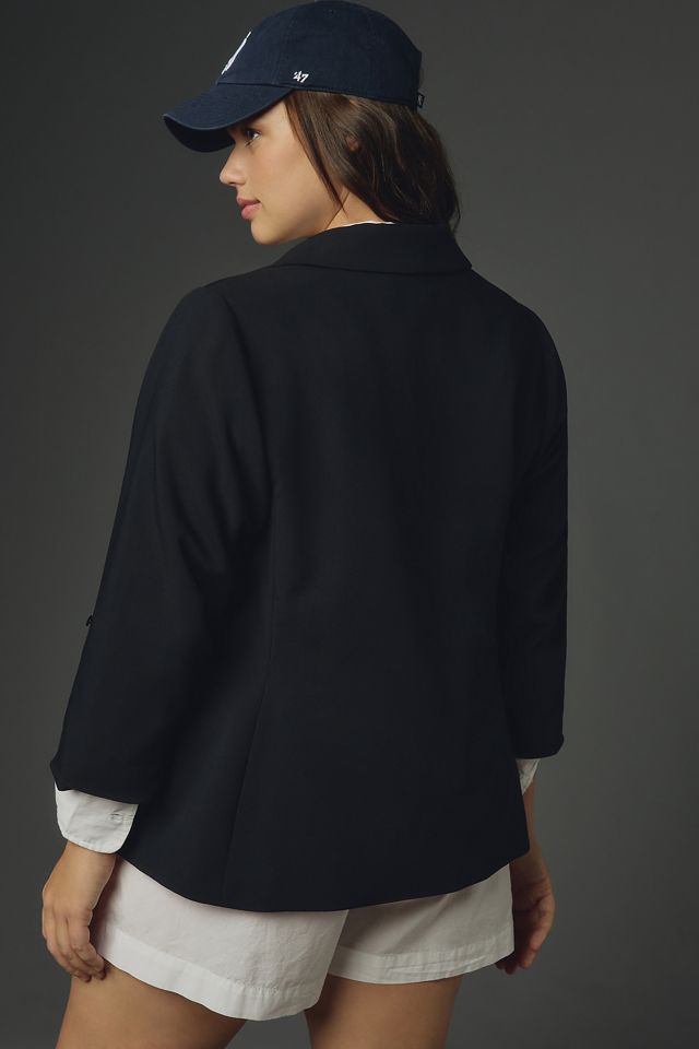 Maeve Roll-Sleeve Blazer #7
