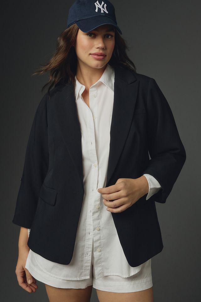 Maeve Roll-Sleeve Blazer #6
