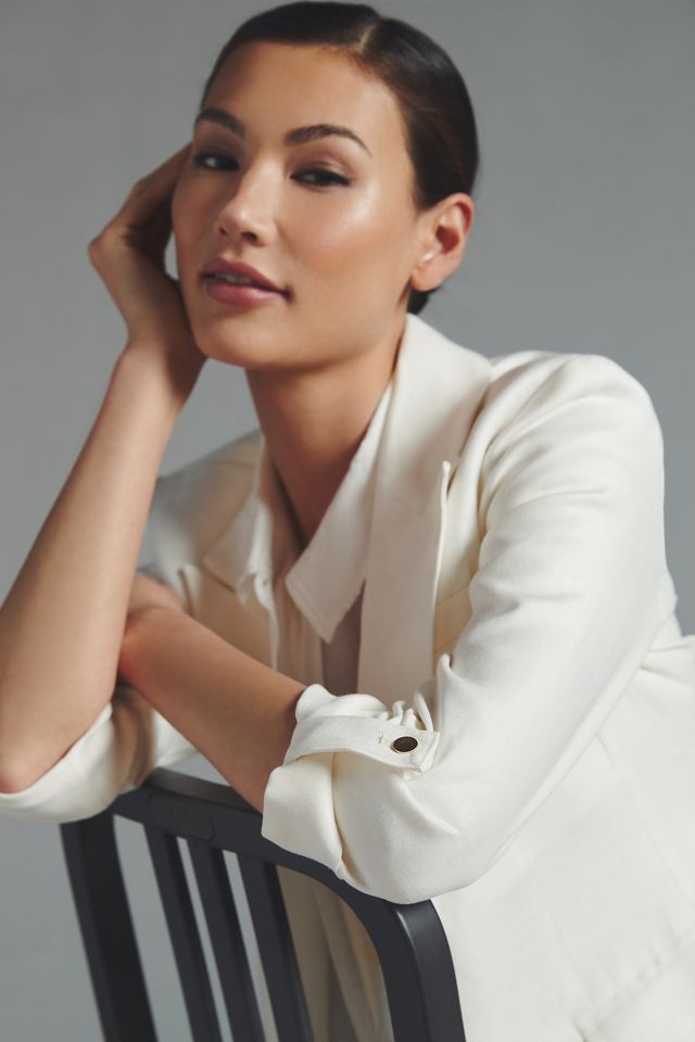 Maeve Roll-Sleeve Blazer #2