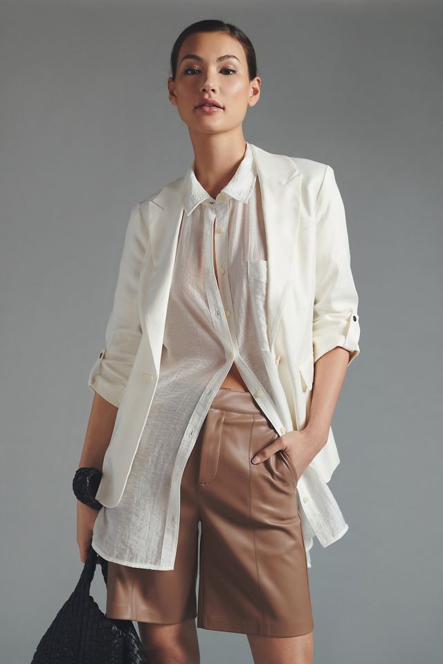 Maeve Roll-Sleeve Blazer #3