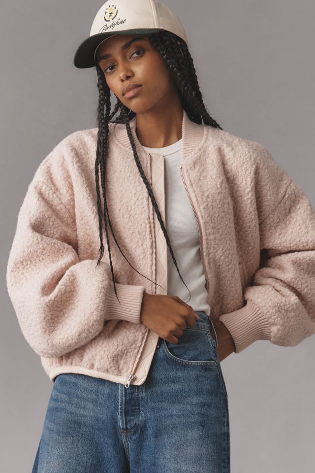 Anthropologie Sherpa Half Zip Colorblock Patch Pocket Size L