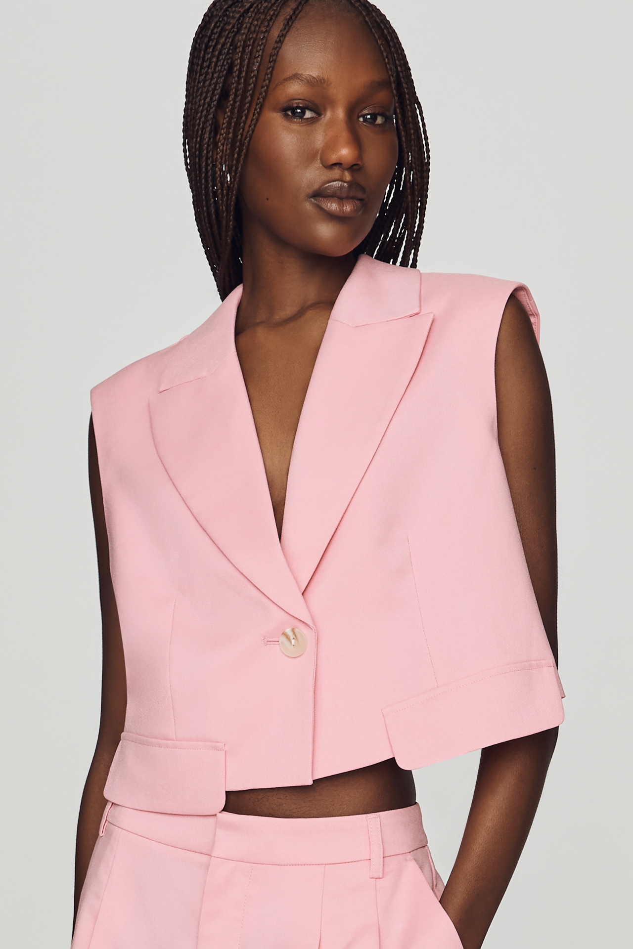 Maeve Tailored Crop Top