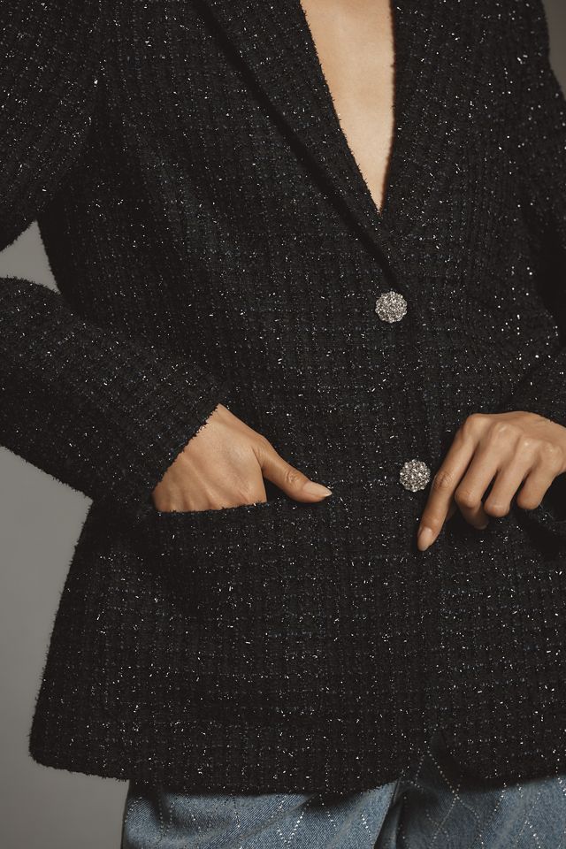 Mare Mare x Anthropologie Sparkle Tweed Blazer #2