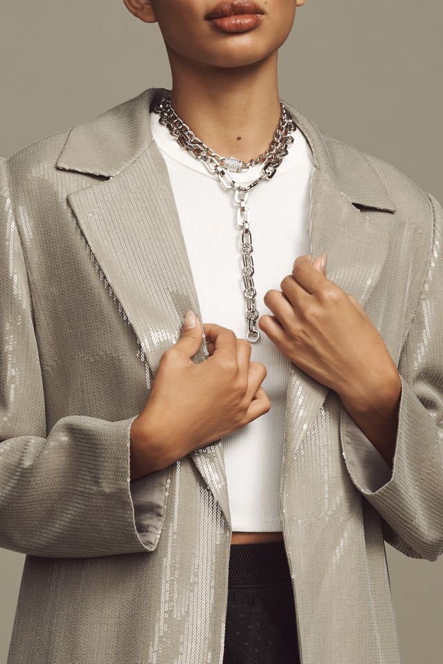 Mare Mare x Anthropologie Sequin Longline Jacket #2