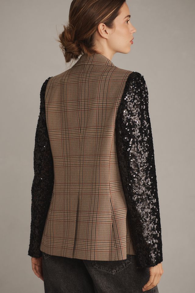Mare Mare x Anthropologie Sequin-Sleeve Blazer #1