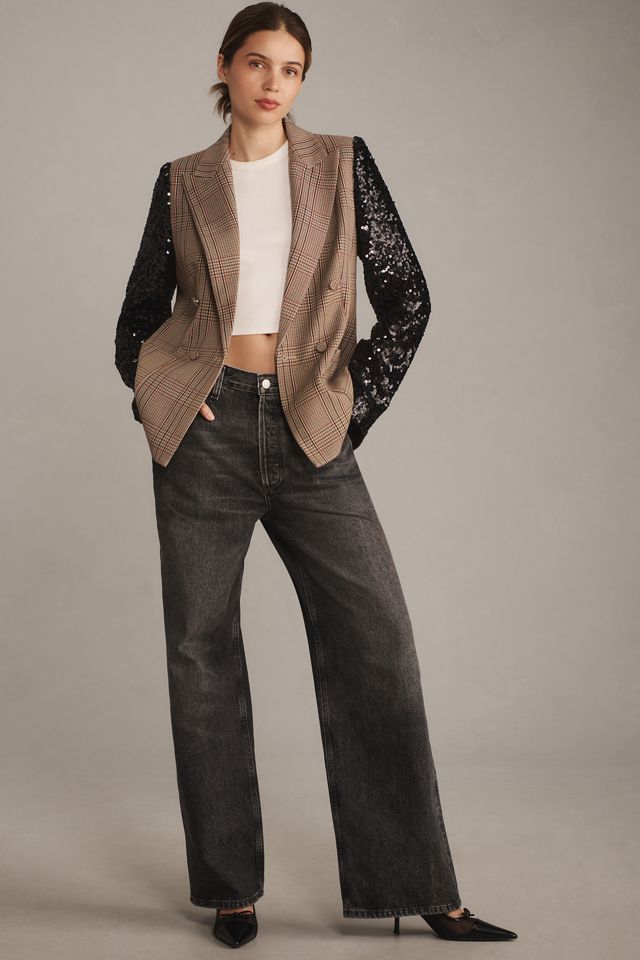 Mare Mare x Anthropologie Sequin-Sleeve Blazer #2